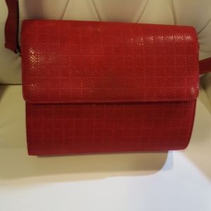 Salvatore Ferragamo Red Cross Body Bag/Purse
